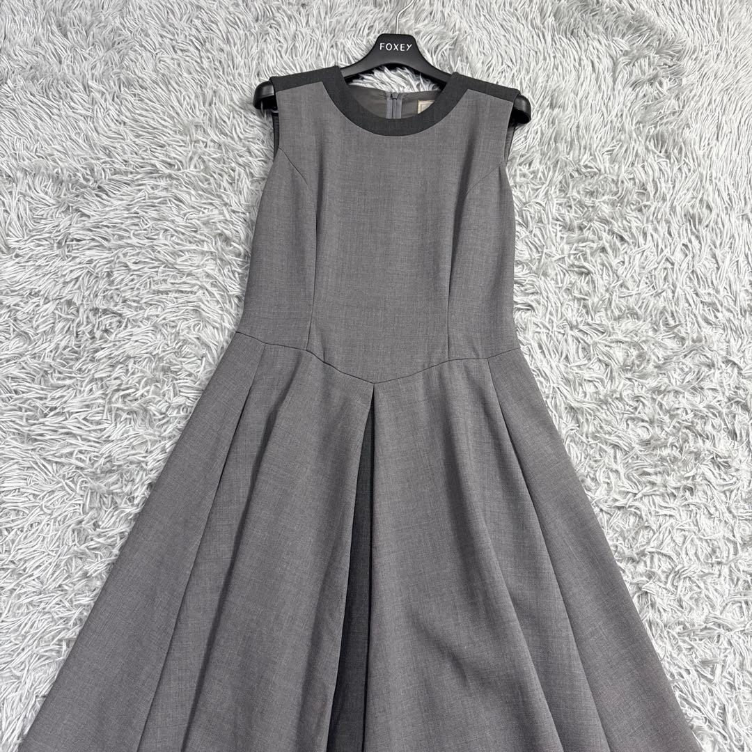 極美品✨フォクシー デイジーリン バイカラーボックスプリーツワンピース 40