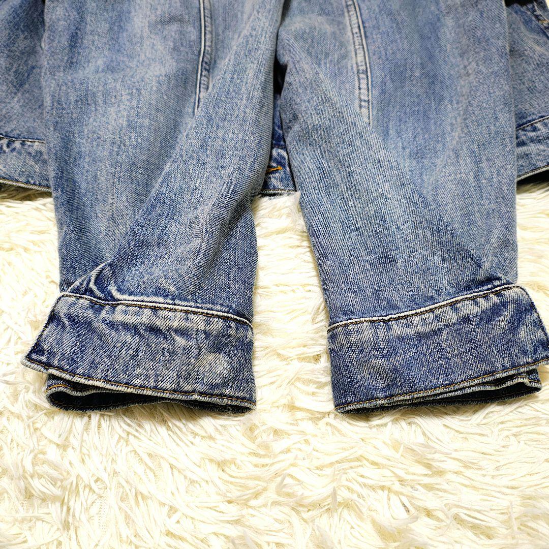 【カフネ】Vネックデニムジャケット38 　オーバーサイズ