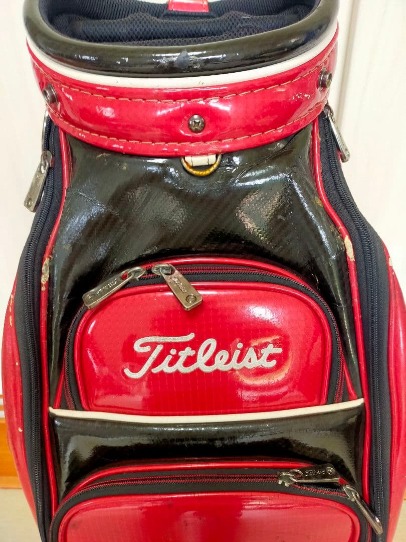 希少 大型赤色 ツアー Titleist タイトリスト キャディバッグ