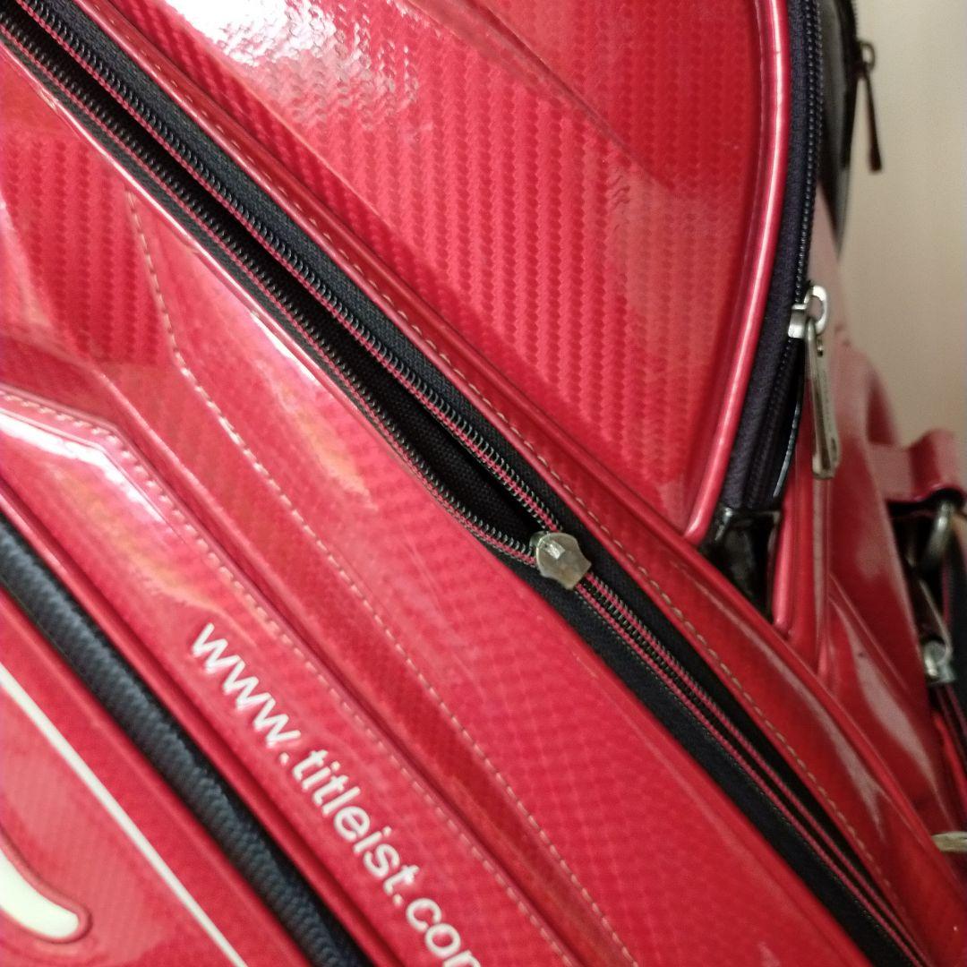 希少 大型赤色 ツアー Titleist タイトリスト キャディバッグ