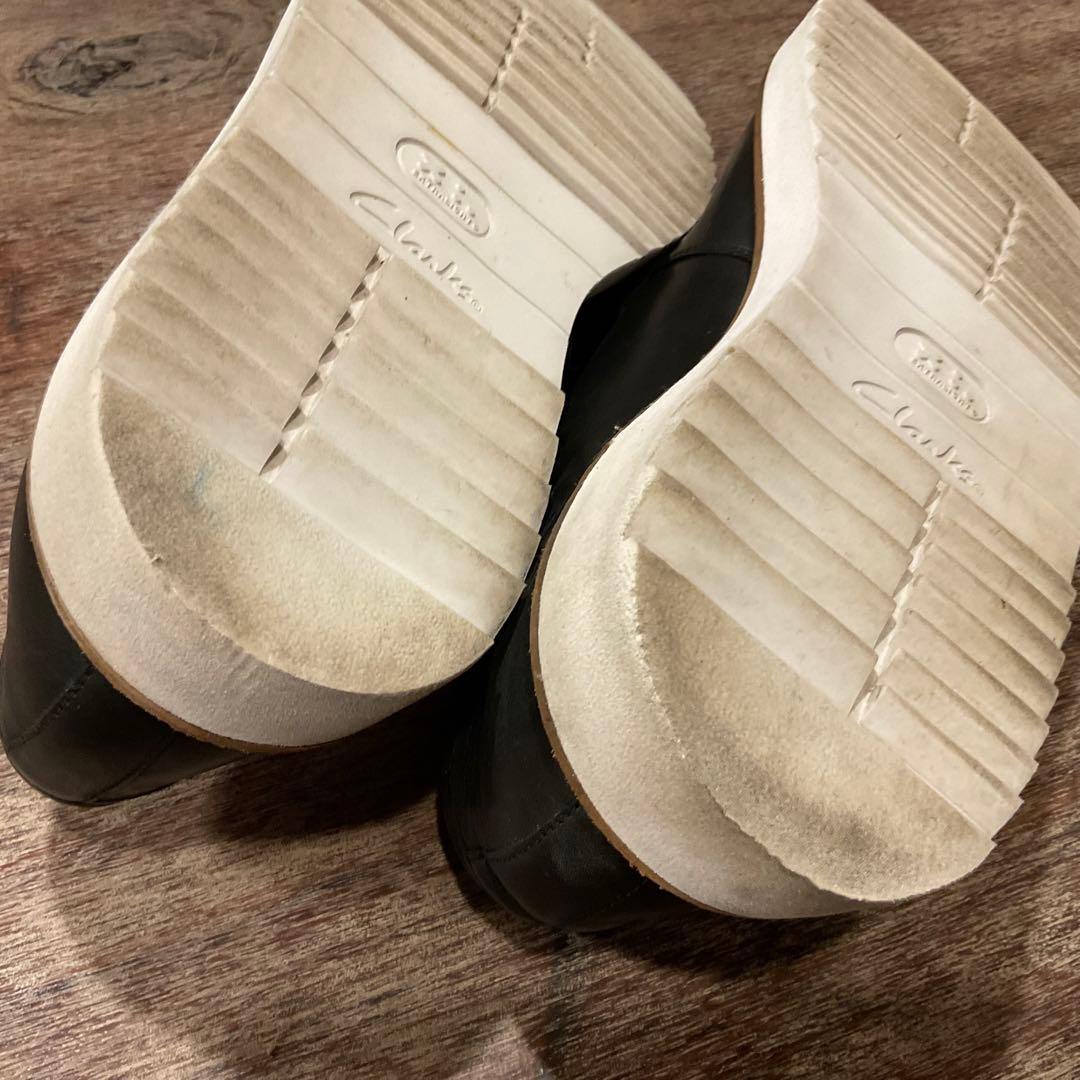 30cm！クラークス ローファー アーネストフリー メンズ ブラック レザー