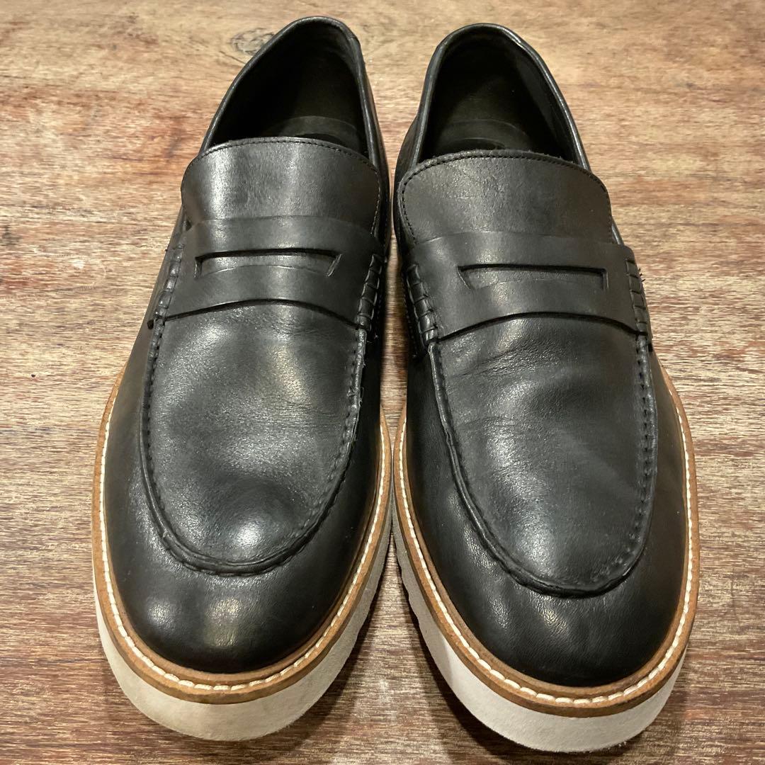 30cm！クラークス ローファー アーネストフリー メンズ ブラック レザー