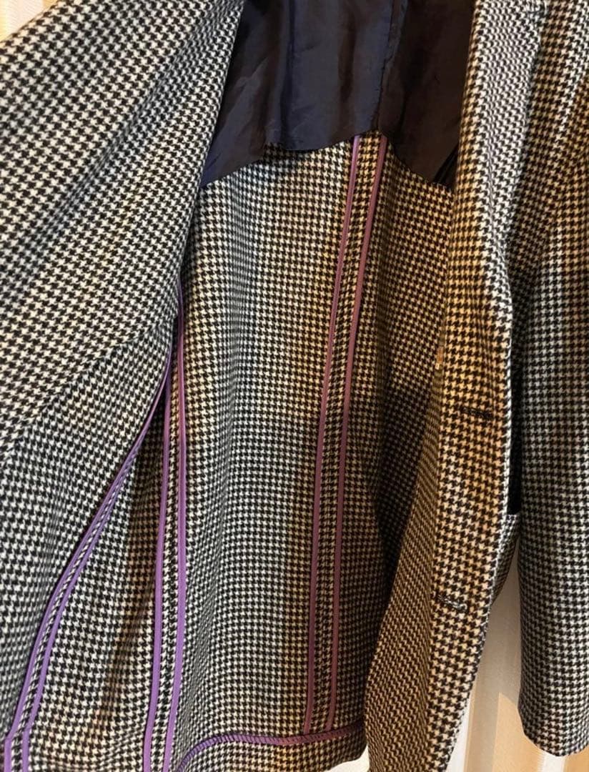 ビューティー＆ユースxTUBEウールテーラー ドジャケットサイズL未使用千鳥格子