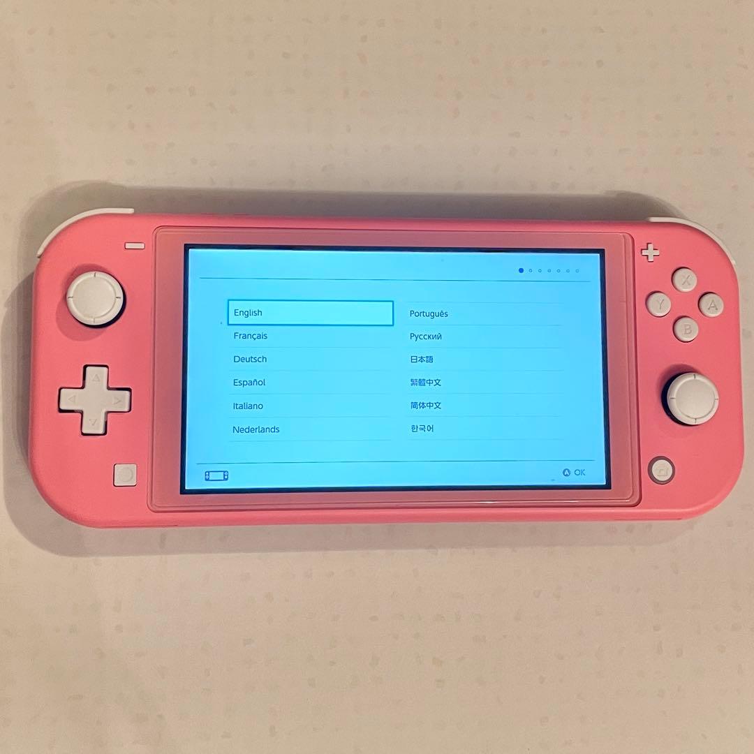 Switch Lite コーラル　充電ケーブル付き
