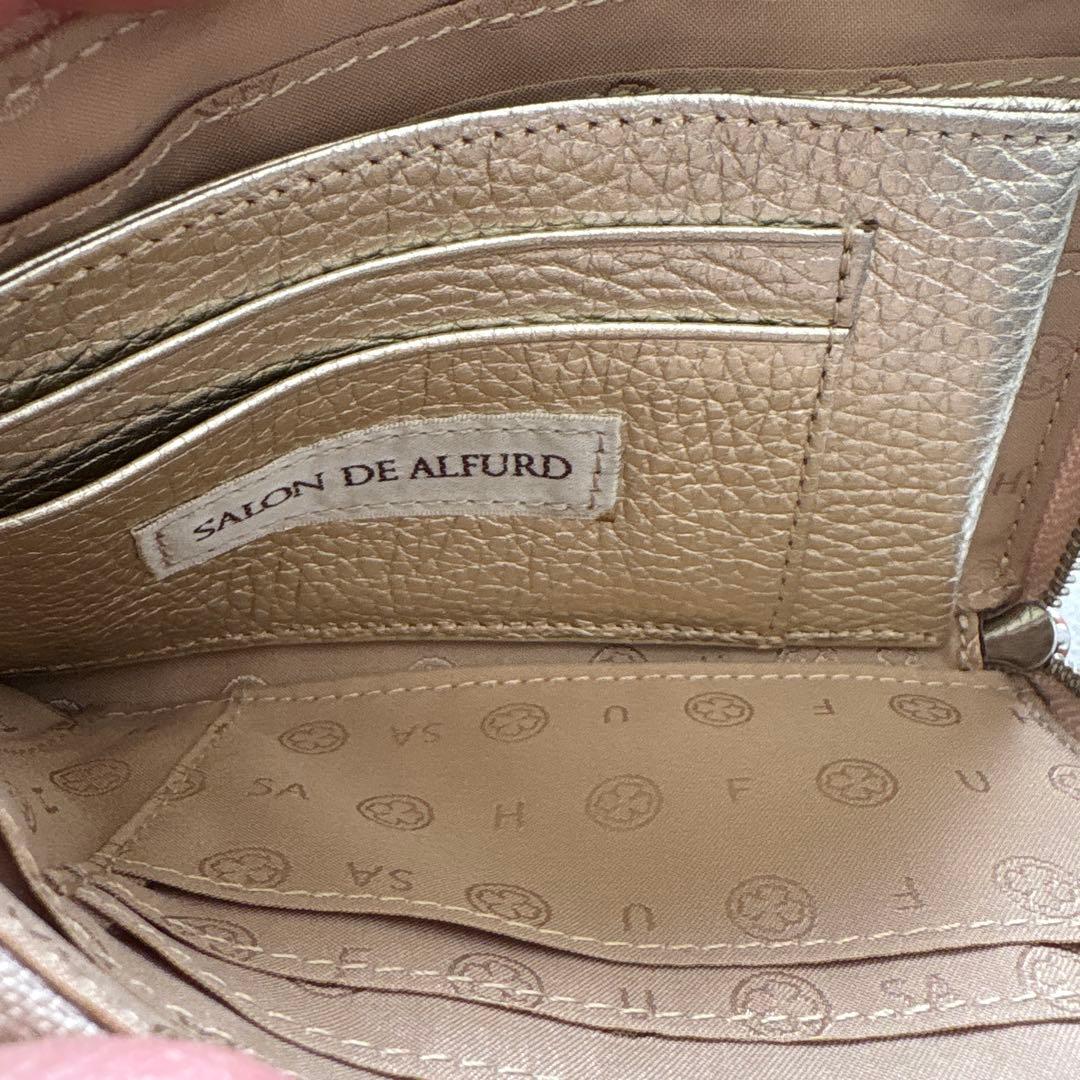 サロンドアルファード　ルクーチェ L字ゴールドミニ財布