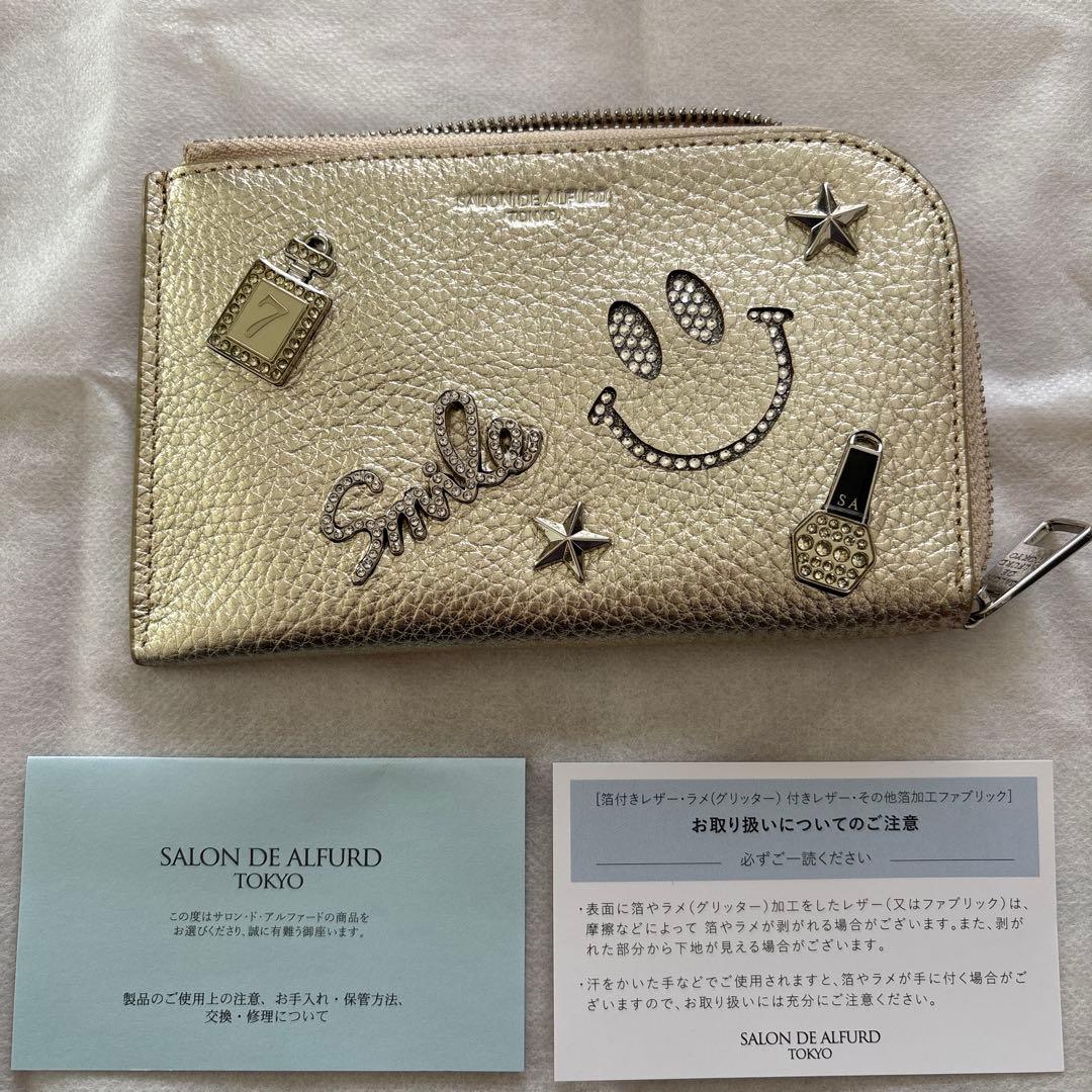 サロンドアルファード　ルクーチェ L字ゴールドミニ財布