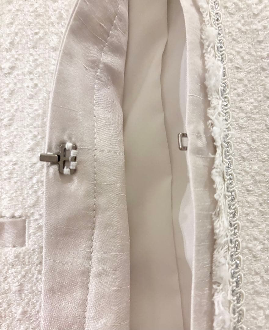 23区 ジャケット　シャイン　ツイード　ノーカラー　新品　2025