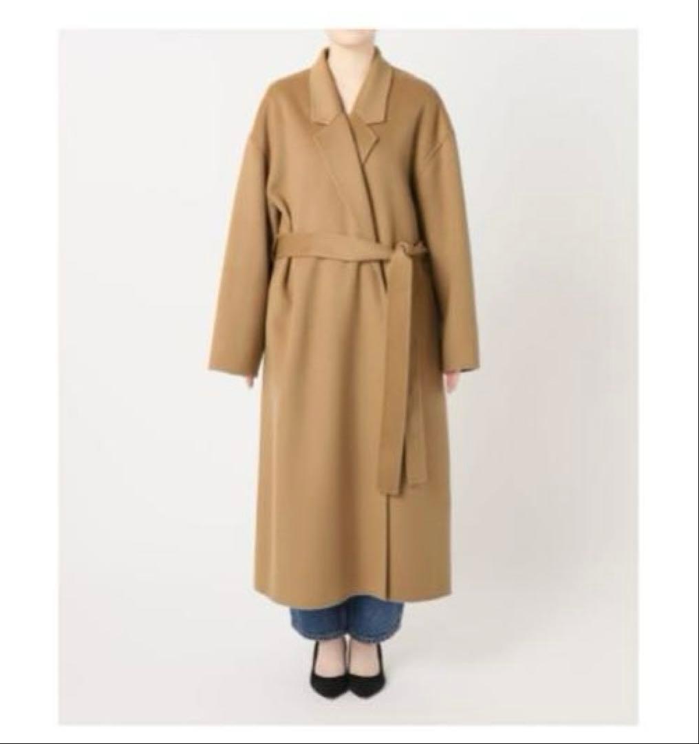 スピックアンドスパンsuper160s ロングチェスターカラーコート　サイズ38