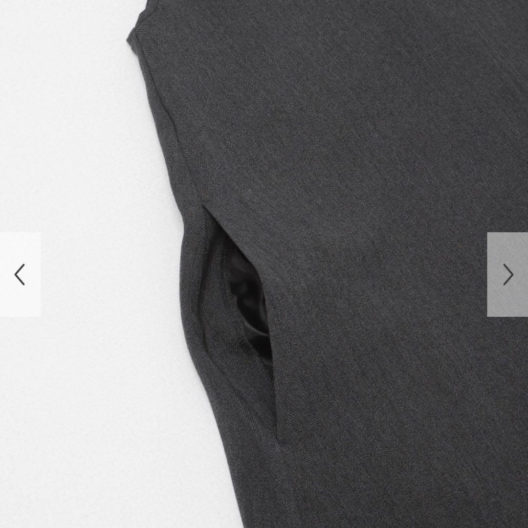 新品タグ付き　DOORS メランジBACKタックフレアジャンスカ