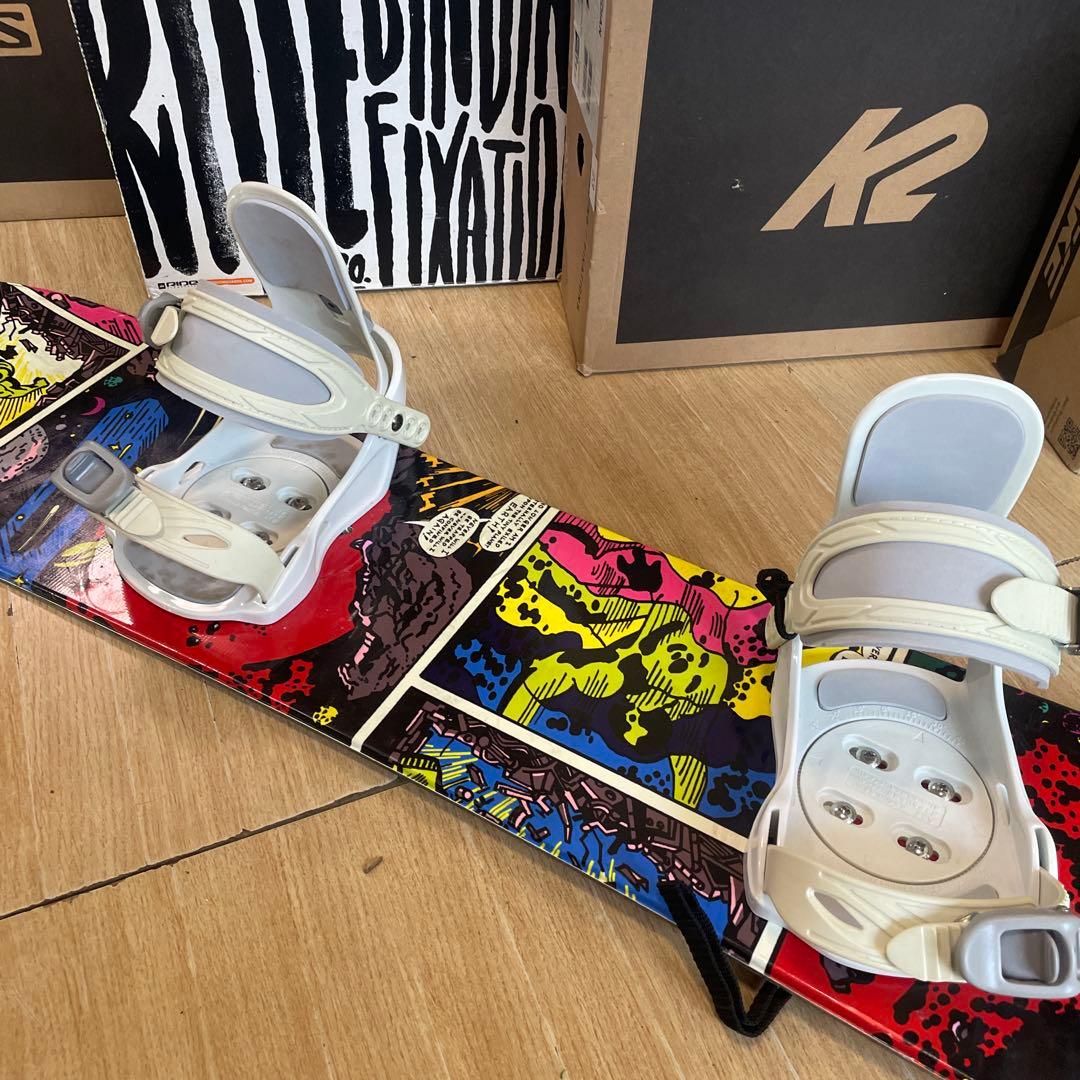 HEAD　ヘッド　ROWDY　JR　キッズスノーボードセット　バイン付3点セット