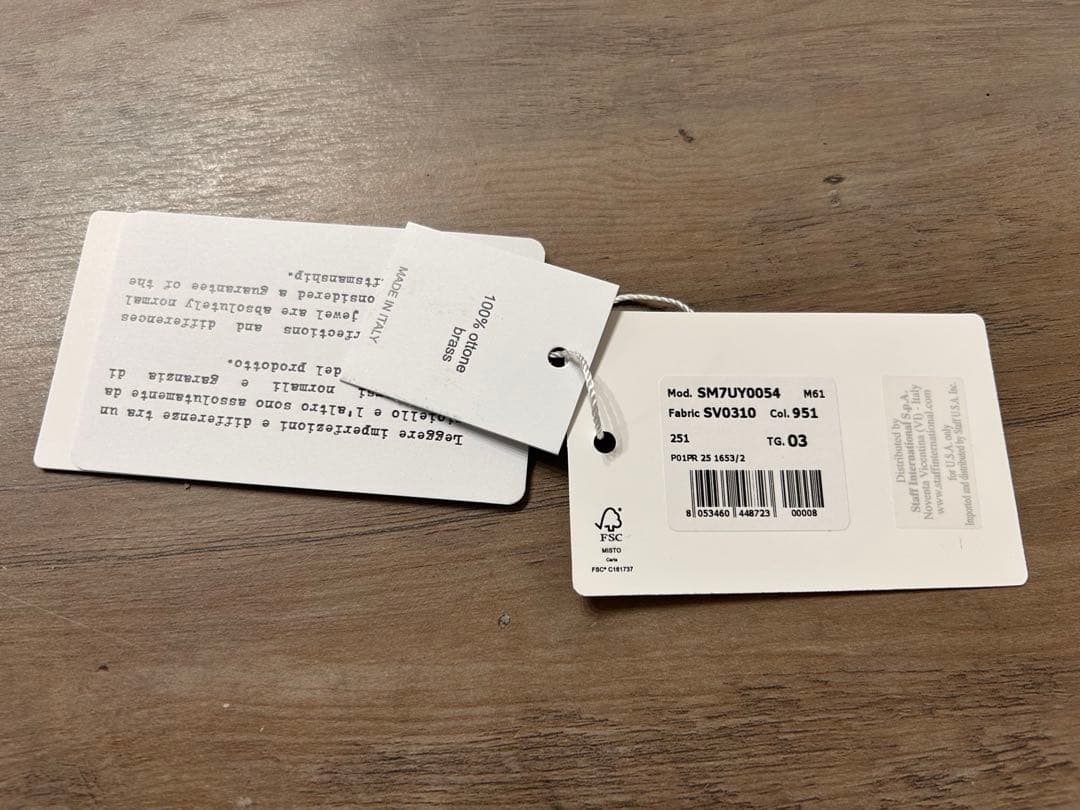 【MM6】Numericミニマルシグネチャーカフブレスレット2025SS