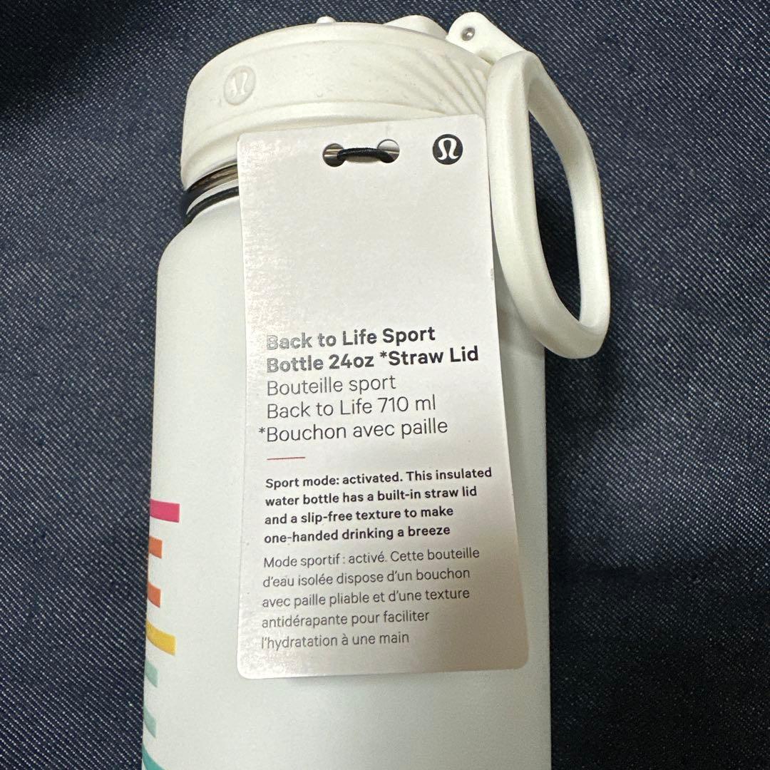 日本未発売lululemon ルルレモン　カラフルロゴステンレスボトル710ml
