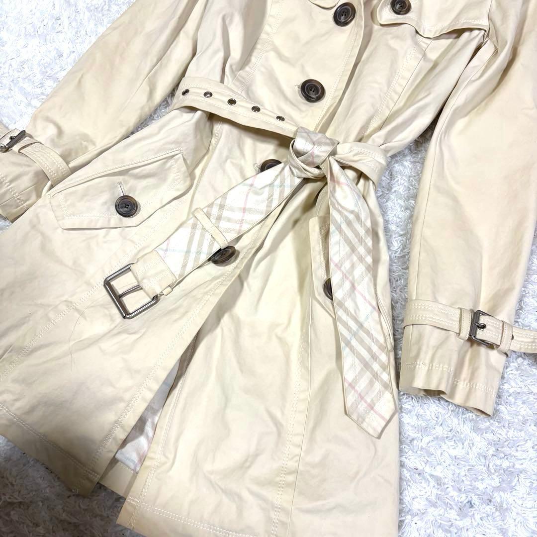 バーバリーブルーレーベル　トレンチコート　ノバチェック　38