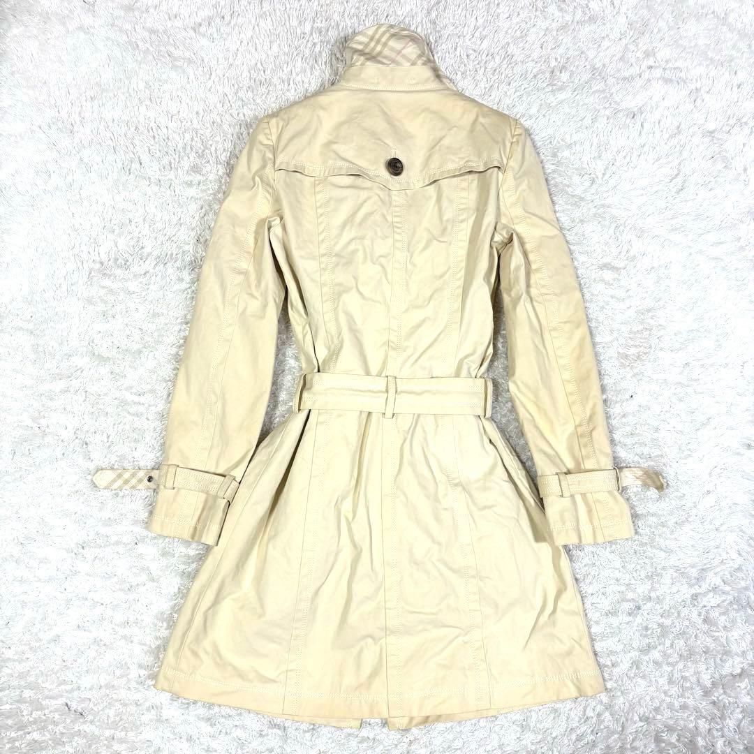 バーバリーブルーレーベル　トレンチコート　ノバチェック　38