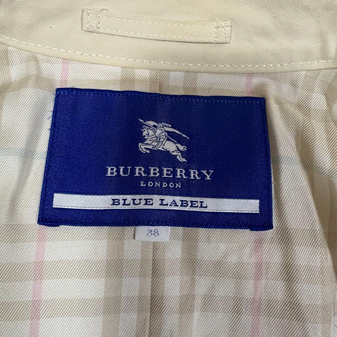 バーバリーブルーレーベル　トレンチコート　ノバチェック　38