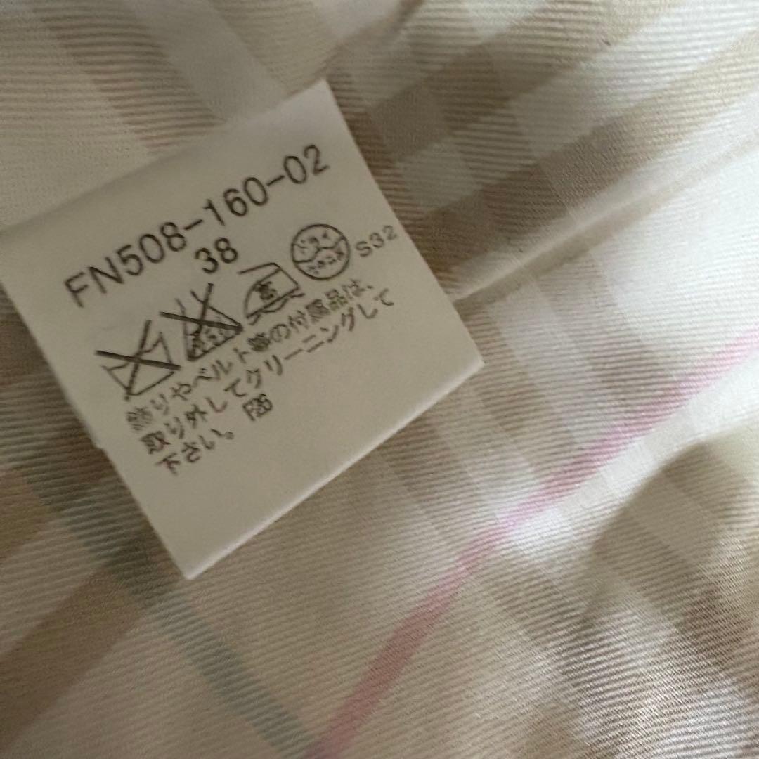 バーバリーブルーレーベル　トレンチコート　ノバチェック　38