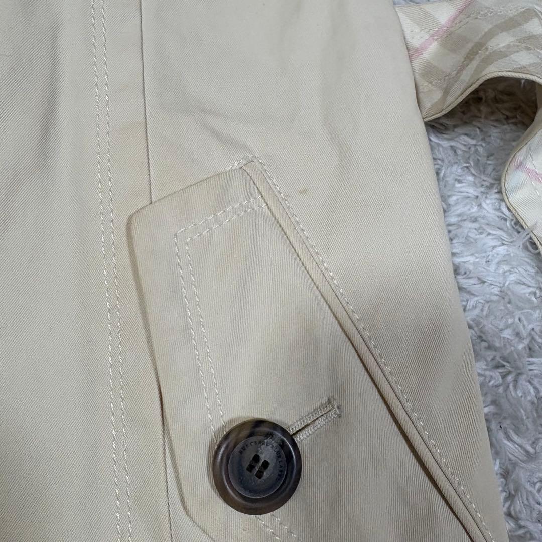 バーバリーブルーレーベル　トレンチコート　ノバチェック　38