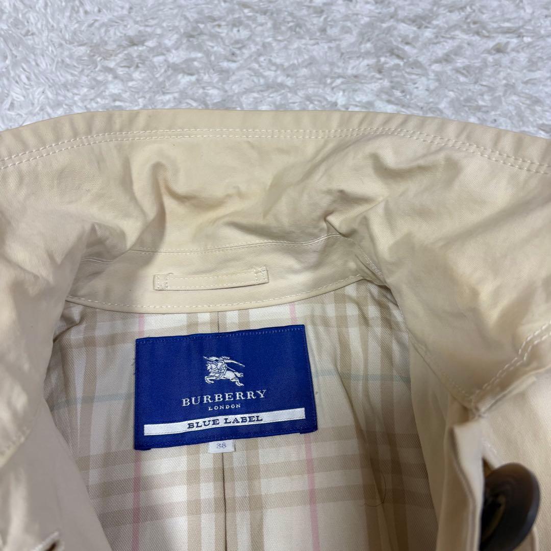 バーバリーブルーレーベル　トレンチコート　ノバチェック　38