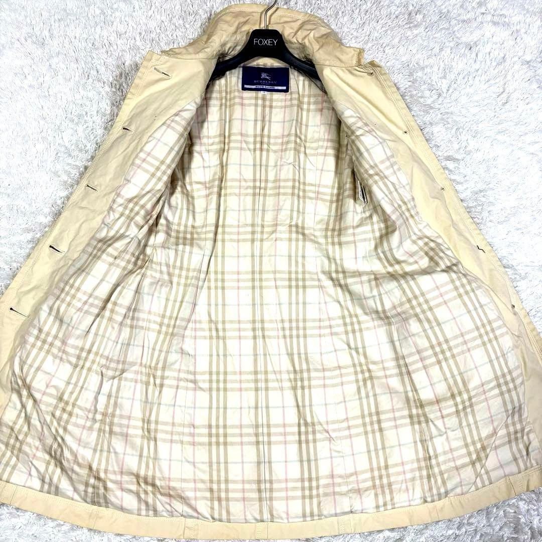 バーバリーブルーレーベル　トレンチコート　ノバチェック　38