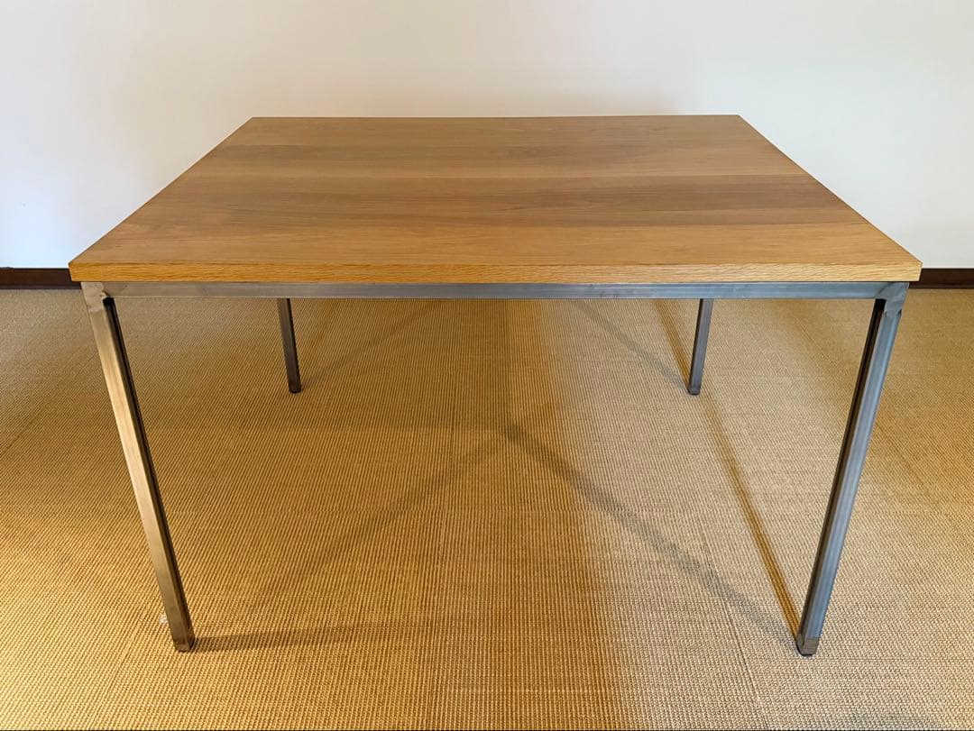 美品　toolbox デスク　完成品　ホワイトオーク　角パイプフレーム脚
