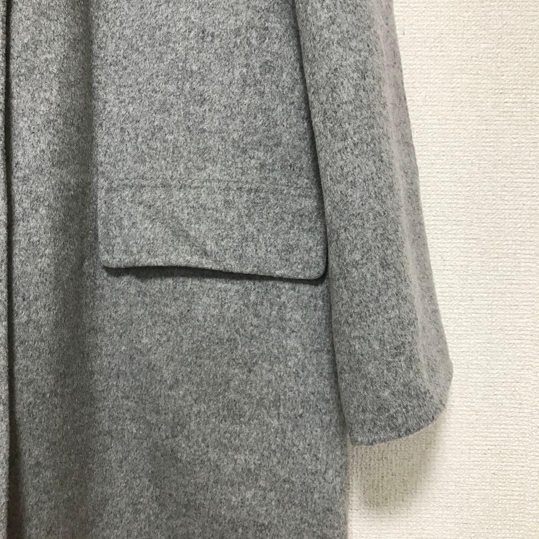 JOSEPH ジョセフ　フード付き　ウールカシミヤ　ロングコート　リバーコート