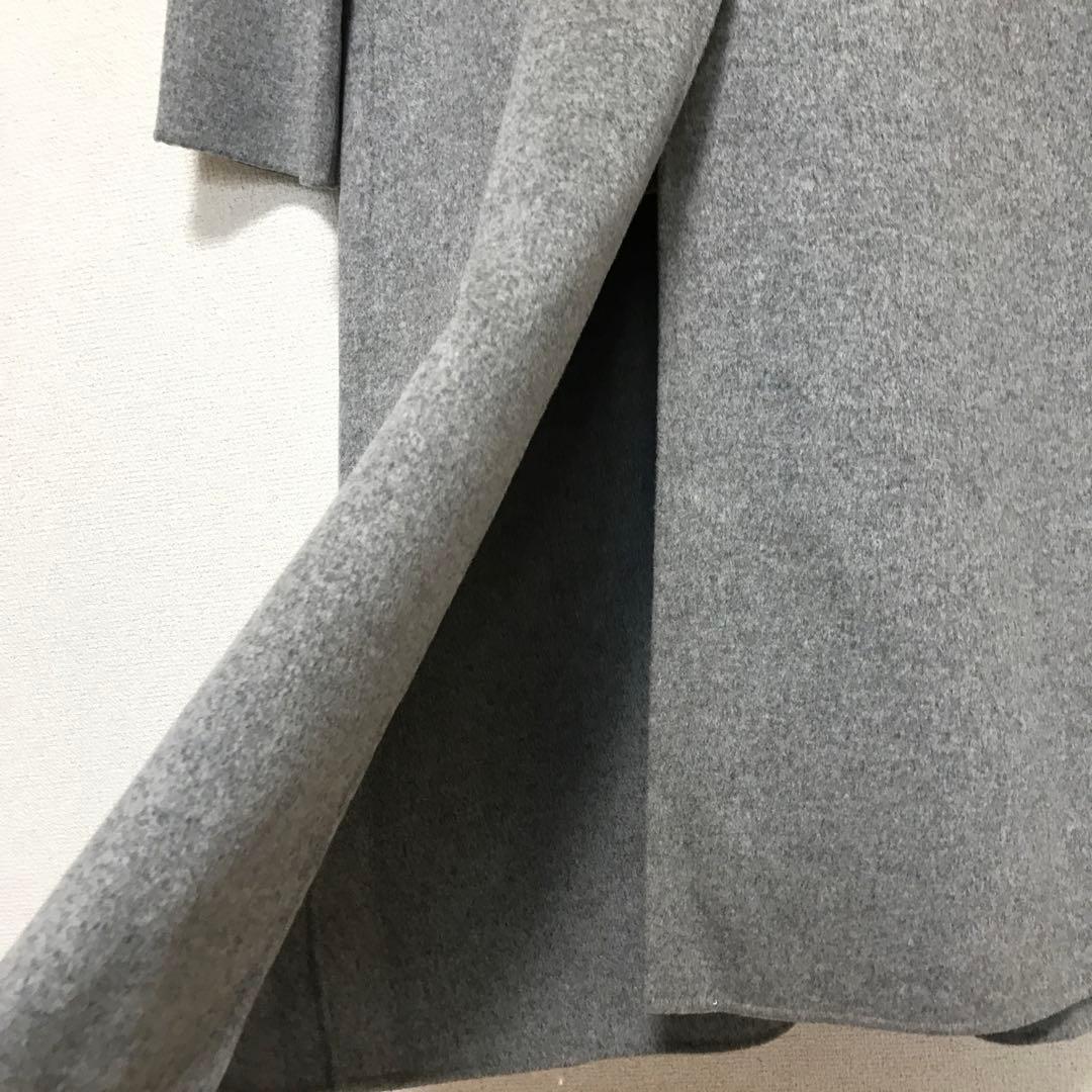 JOSEPH ジョセフ　フード付き　ウールカシミヤ　ロングコート　リバーコート