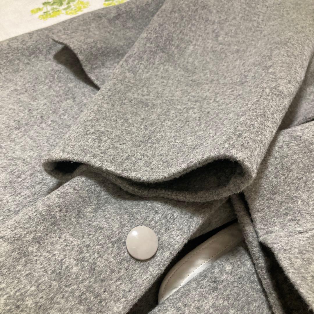 JOSEPH ジョセフ　フード付き　ウールカシミヤ　ロングコート　リバーコート