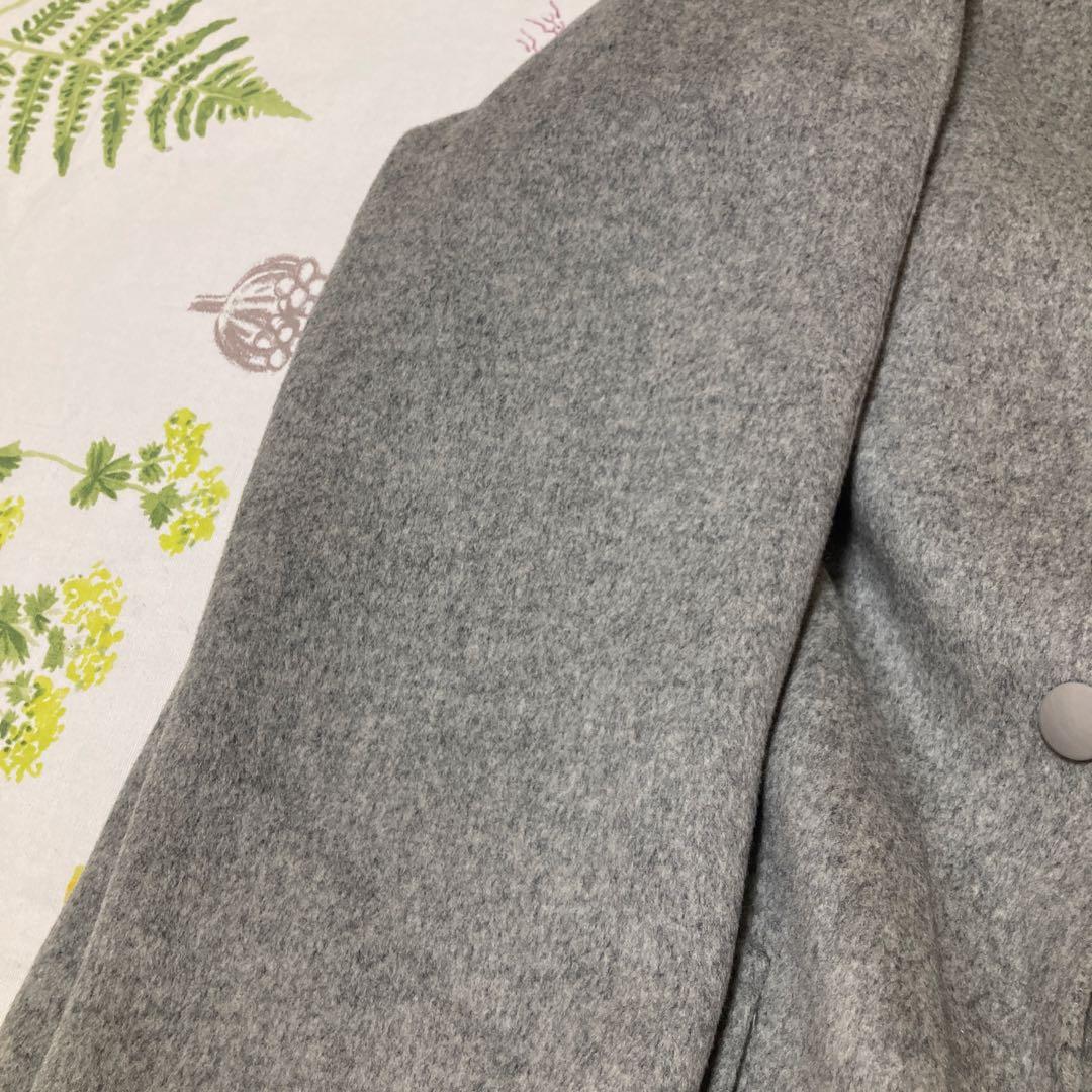 JOSEPH ジョセフ　フード付き　ウールカシミヤ　ロングコート　リバーコート