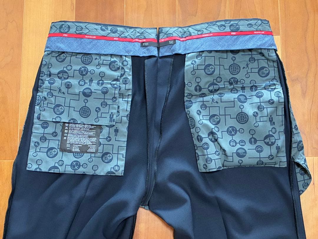 【未使用裾上げ品】PT01 TRAVELLER Navy Slacks 50