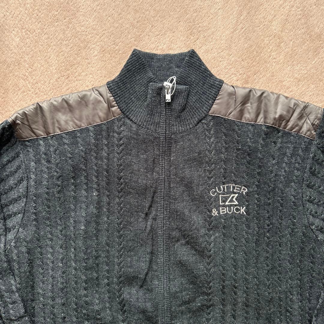 新品タグ付【CUTTER&BUCK】カッターアンドバック　ゴルフ　ジップセーター
