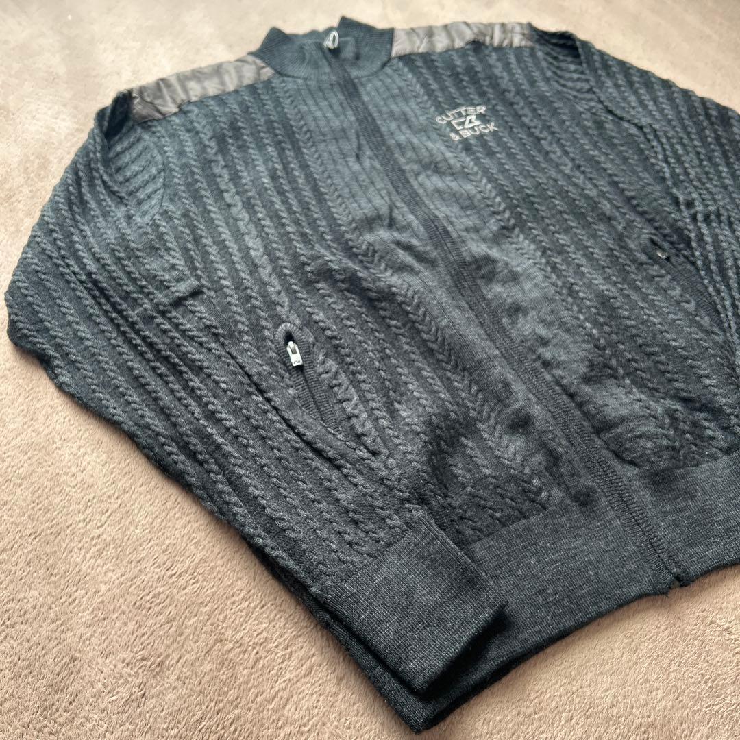新品タグ付【CUTTER&BUCK】カッターアンドバック　ゴルフ　ジップセーター