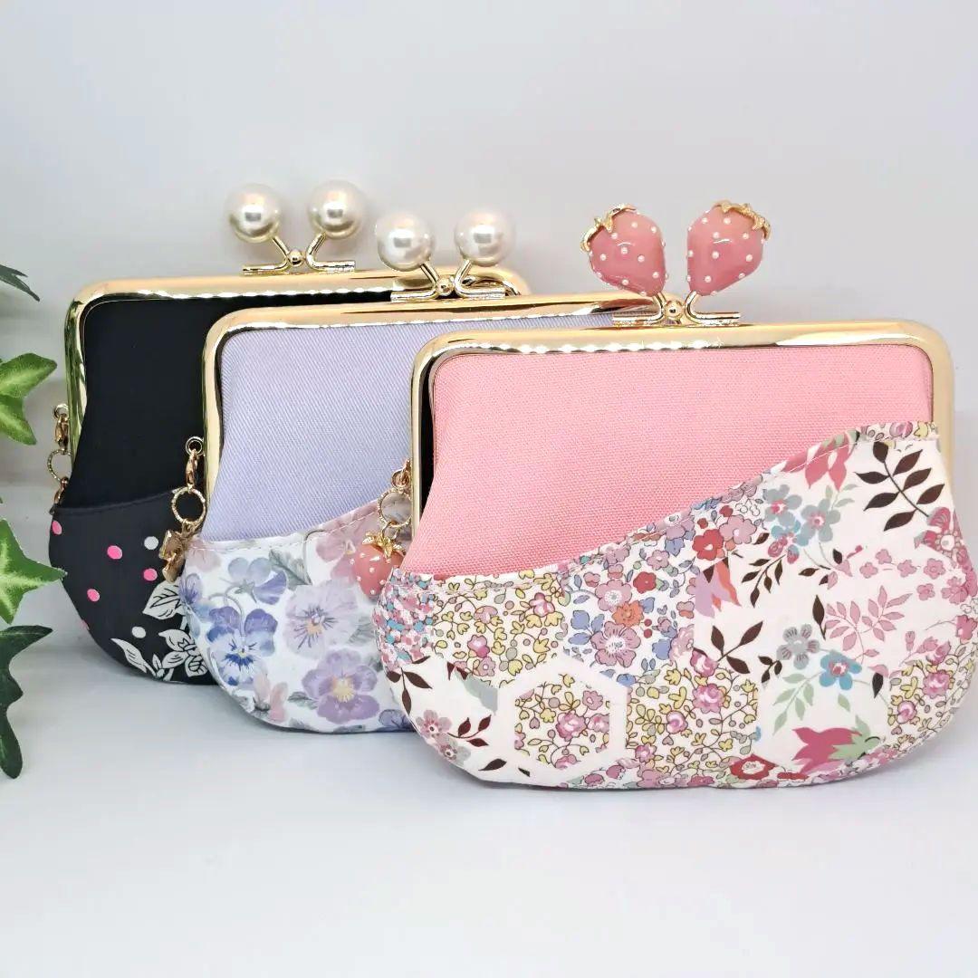 リリー　親子がま口三点