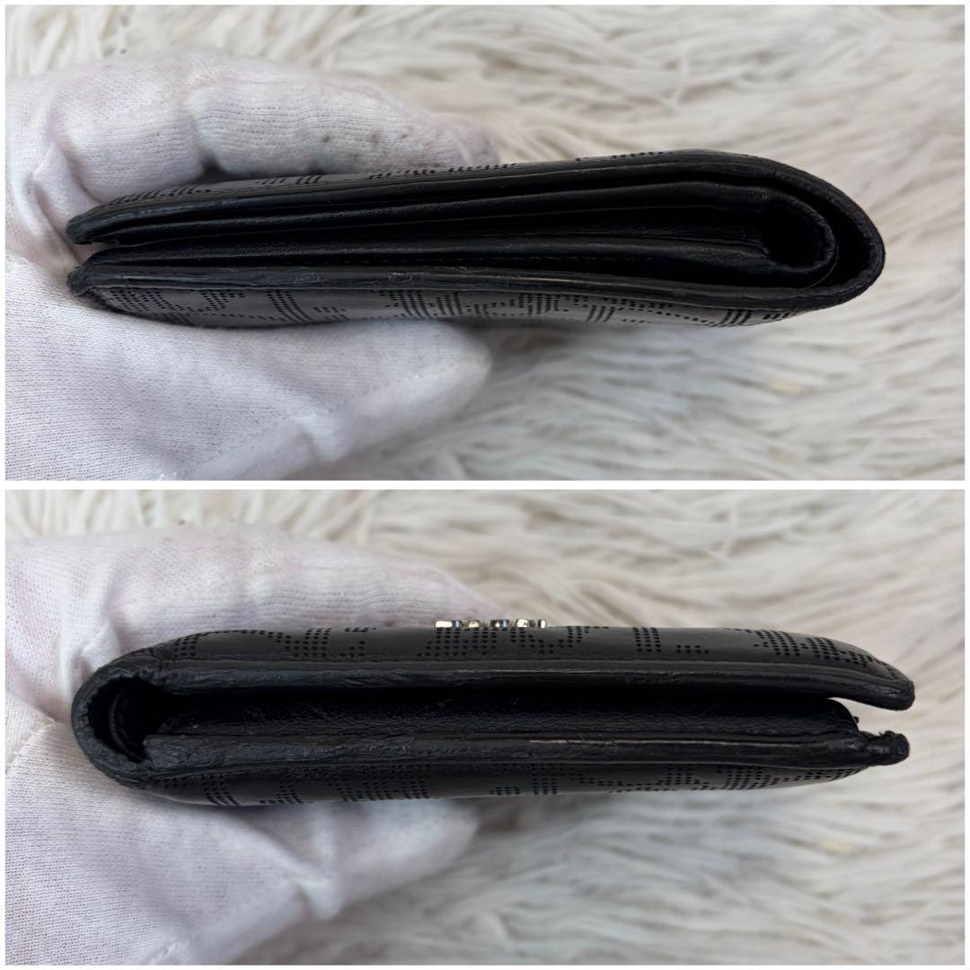 美品✨DIOR 二つ折り 財布 バーティカル ギャラクシー トロッター ブラック