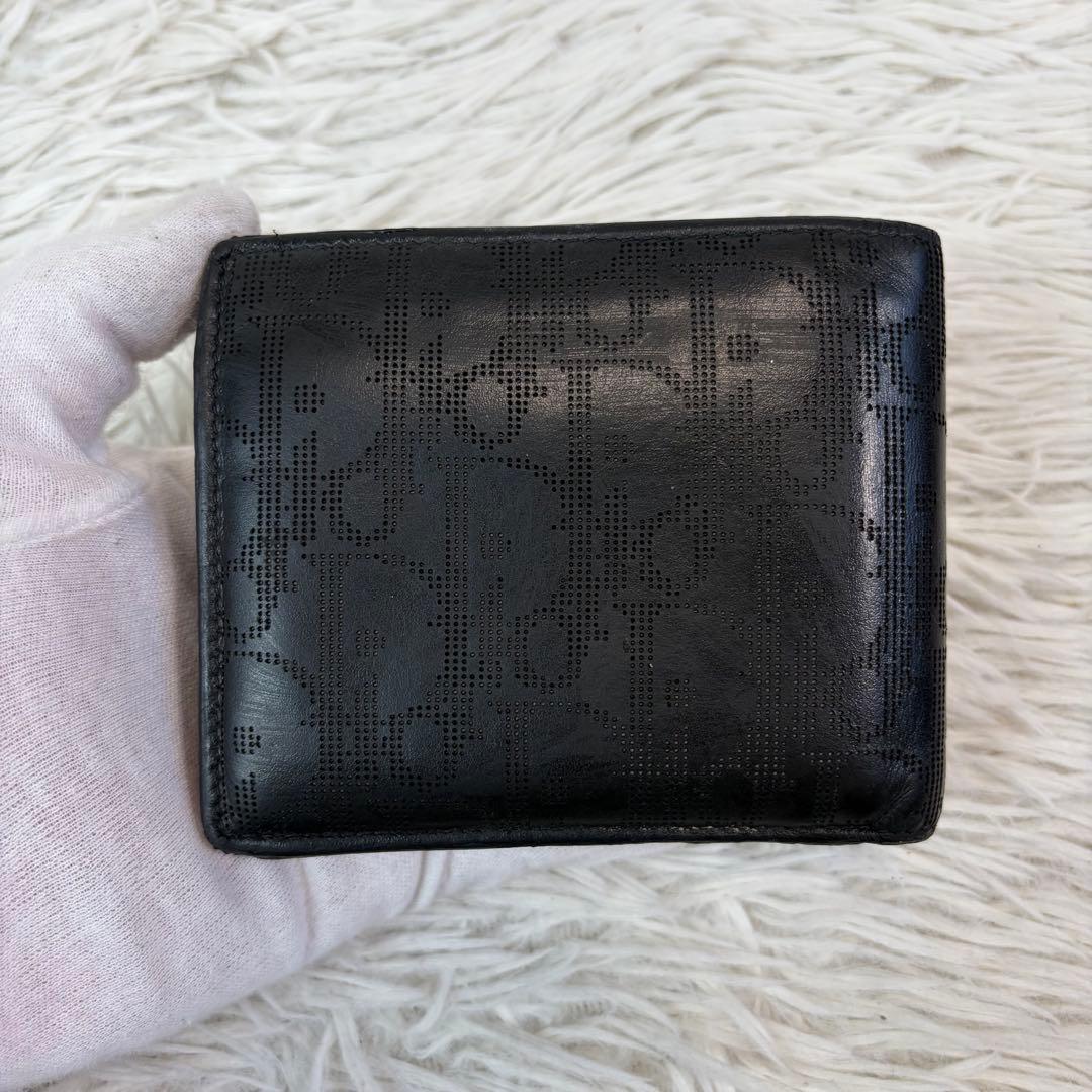 美品✨DIOR 二つ折り 財布 バーティカル ギャラクシー トロッター ブラック