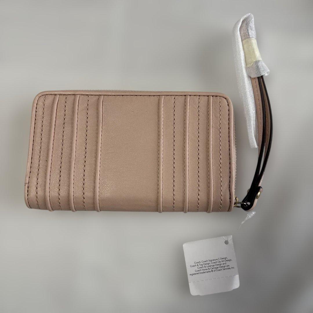 新品　未使用品　COACH コーチ　ウォレット　長財布 ピンク　箱付き