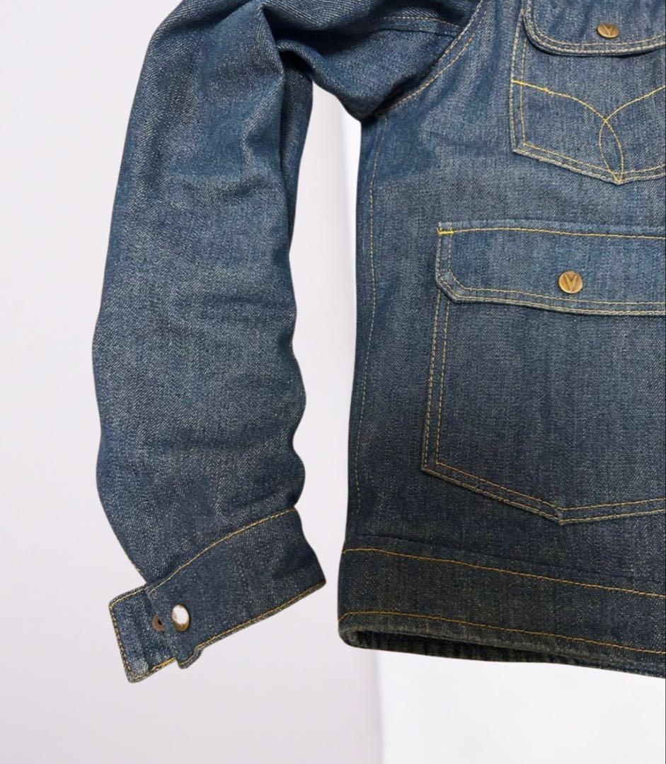VANSON デニムジャケット VS15107S インディゴ プロテクター 美品