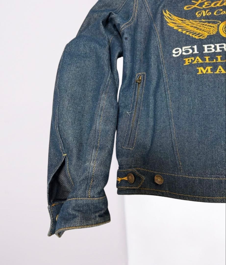 VANSON デニムジャケット VS15107S インディゴ プロテクター 美品