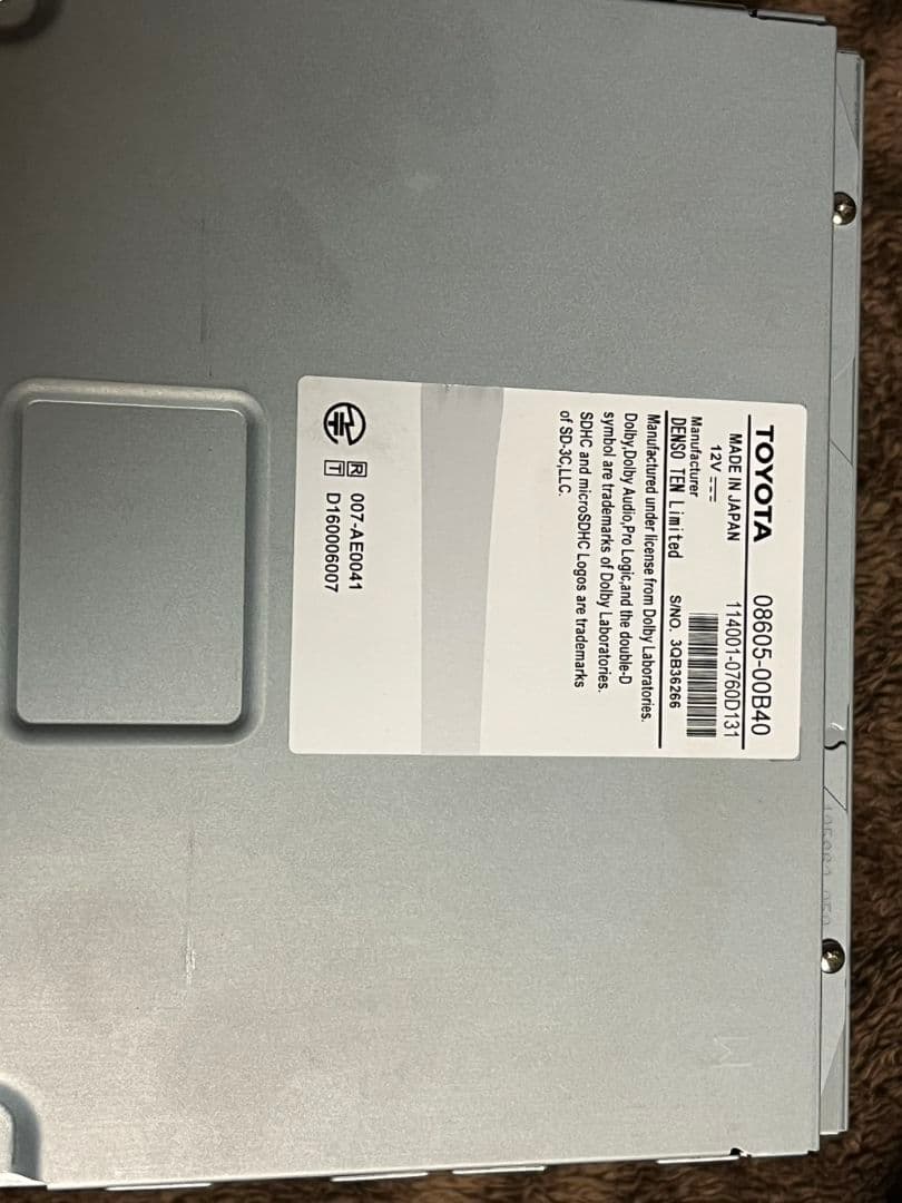 TOYOTAトヨタ 純正ナビ エスクァイア 9インチNSZT-Y68T