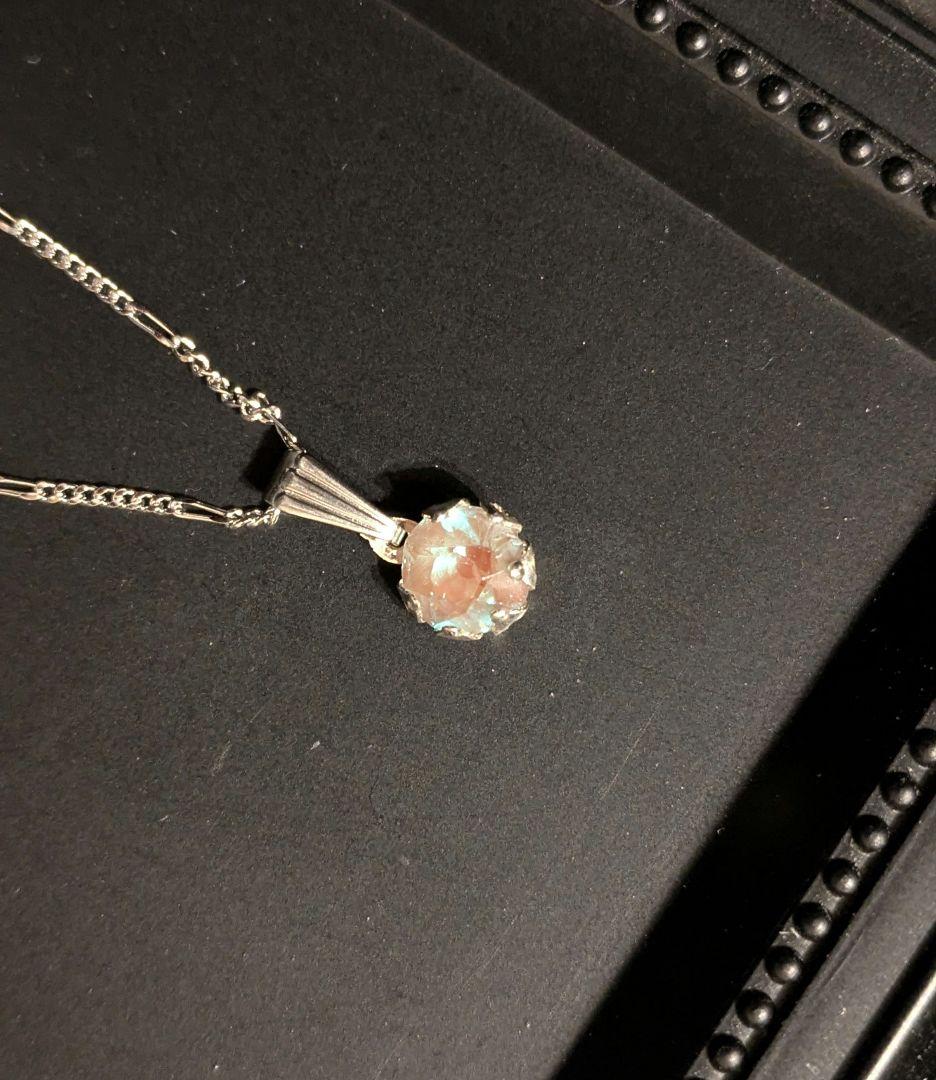 アンティークサフィレット 1粒ネックレス