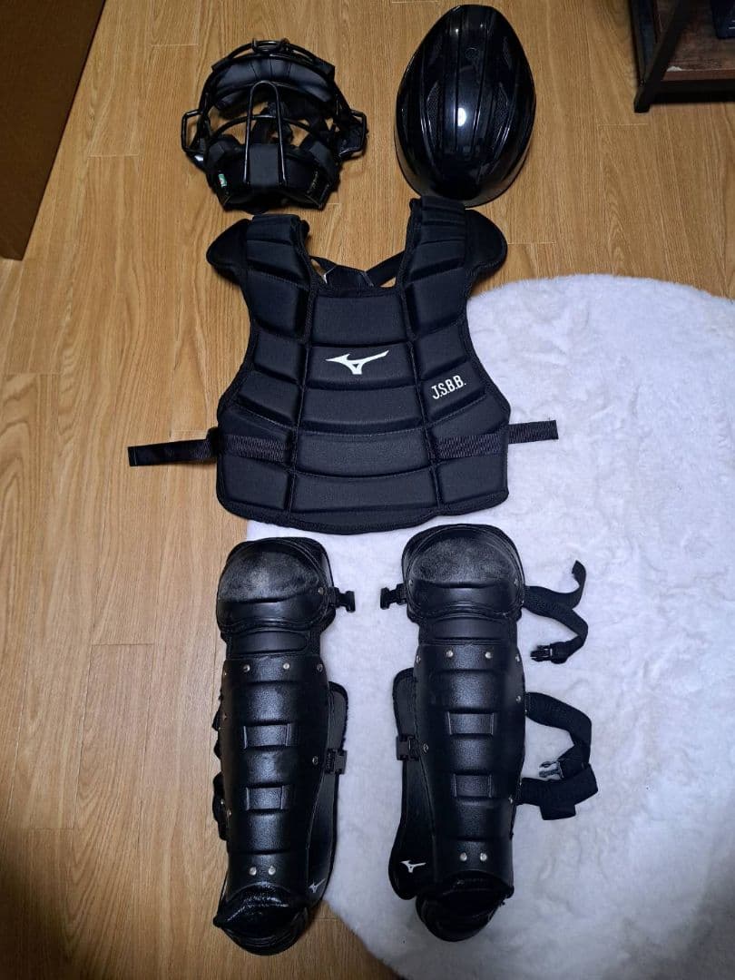 Mizuno キャッチャー防具セット ブラック
