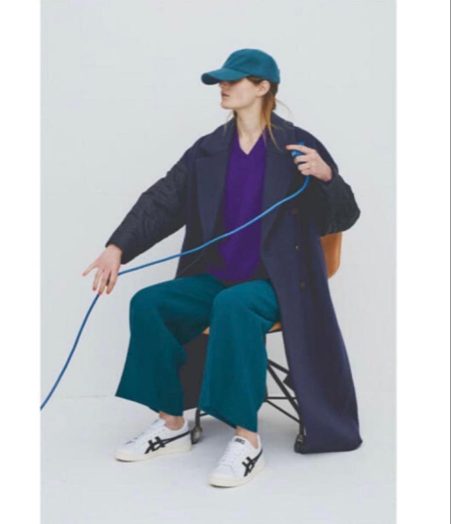 【美品】ENFOLDのフェザーリバーロングPコート38 エンフォルド