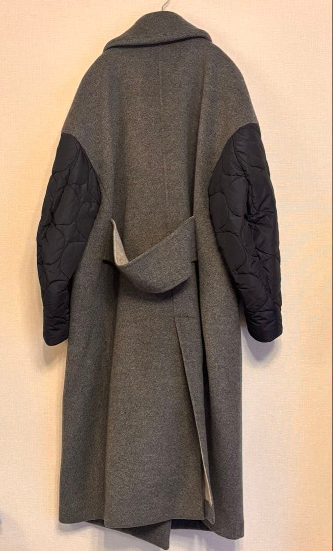 【美品】ENFOLDのフェザーリバーロングPコート38 エンフォルド