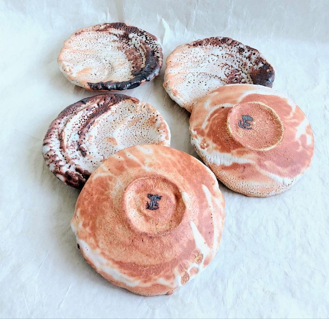 FROM JAPAN様　志野組皿五枚 (林正太郎 作) 未使用 新品同様