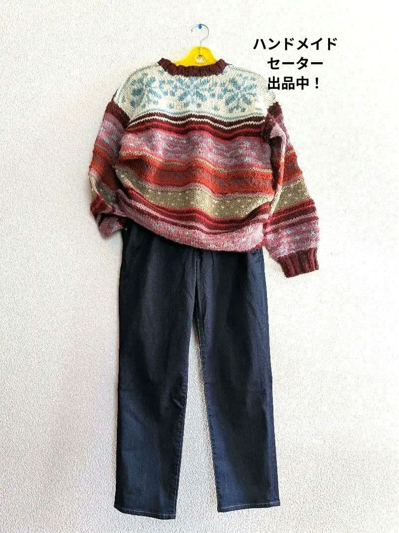 【新品/未使用】D.M.G. 新品 ダークブルーカジュアルパンツ　日本製