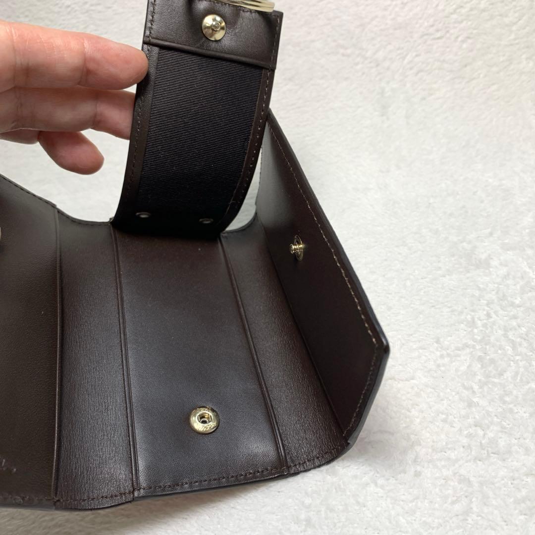 新品未使用　ポールスミス　キーケース　4連　マルチカラー　牛革　ストライプ