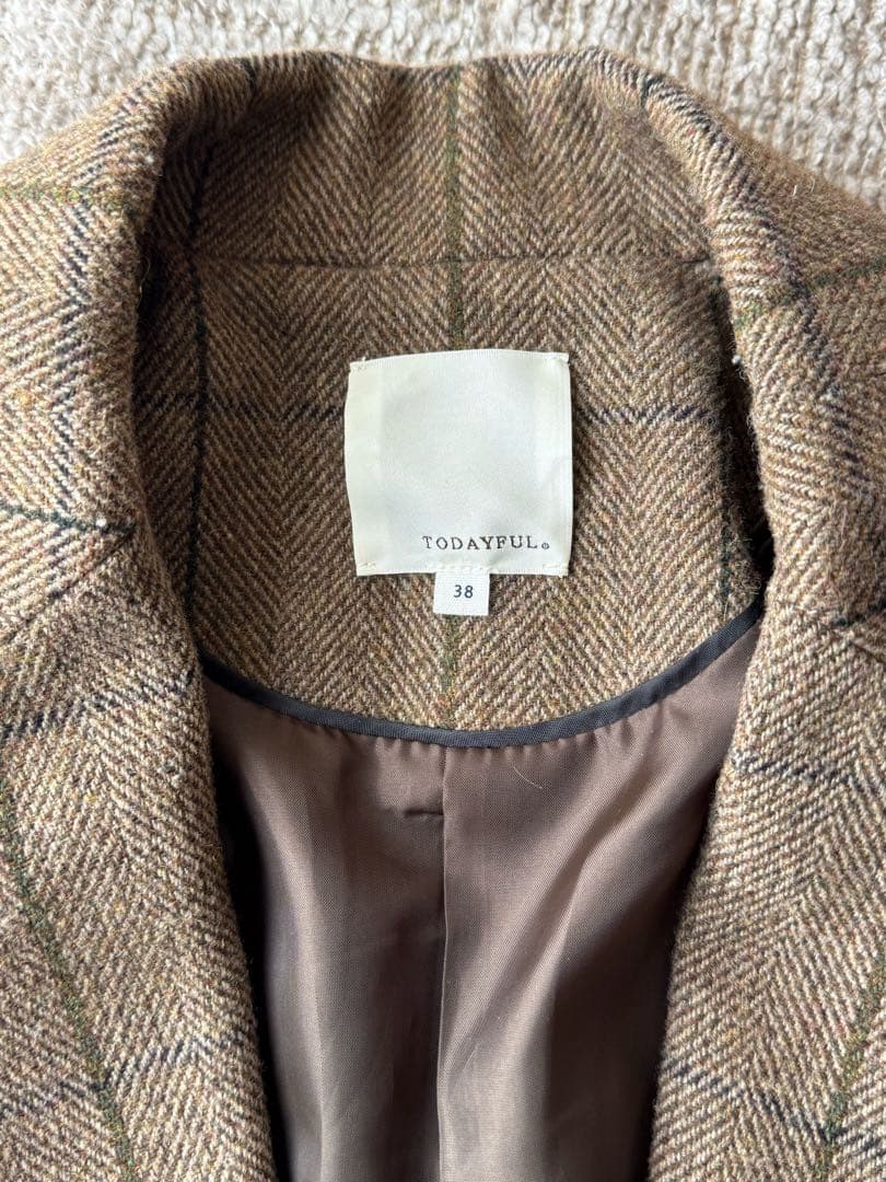 TODAYFUL ウール混 テーラードジャケット 38