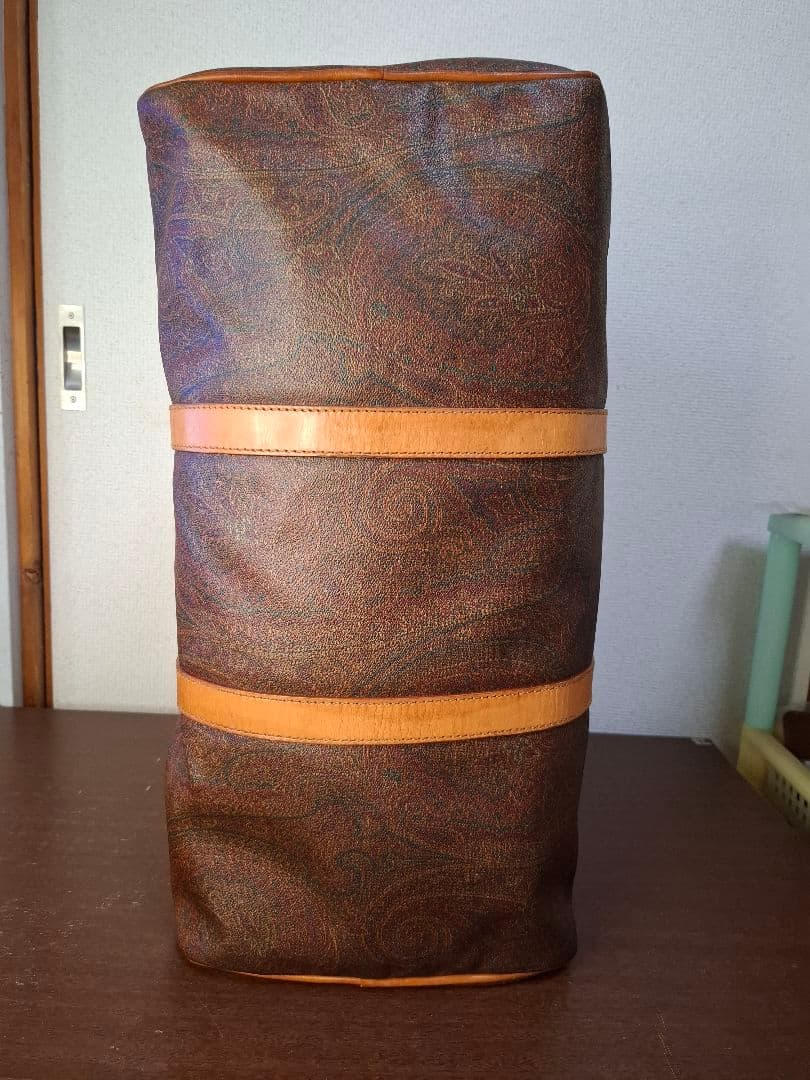 美品 エトロボストンバック　ETRO 　鍵付き ペイズリー柄