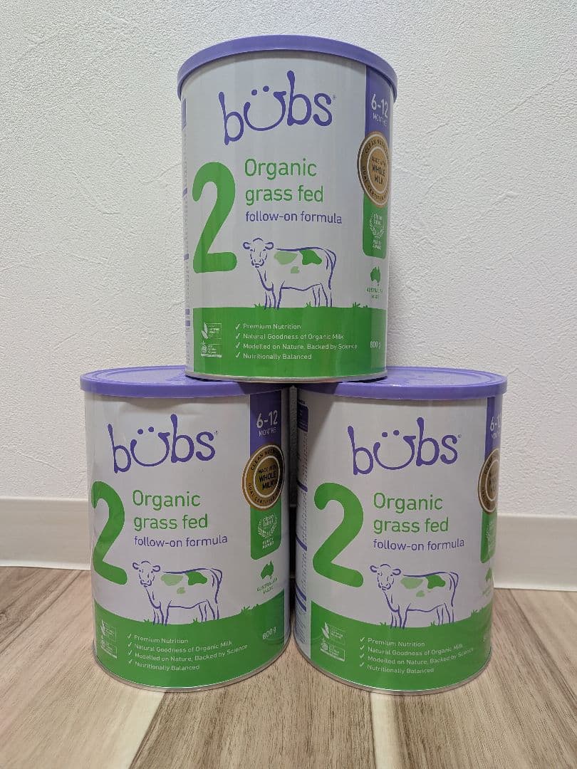 かな　bubs Organic Grass Fed　ステップ2×5缶セット