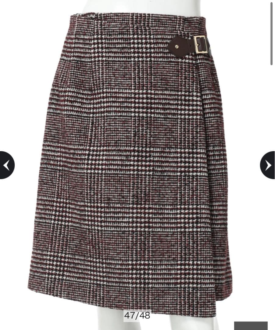 美品 ジャスグリッティ サイドベルトミニスカート Arpege story 赤