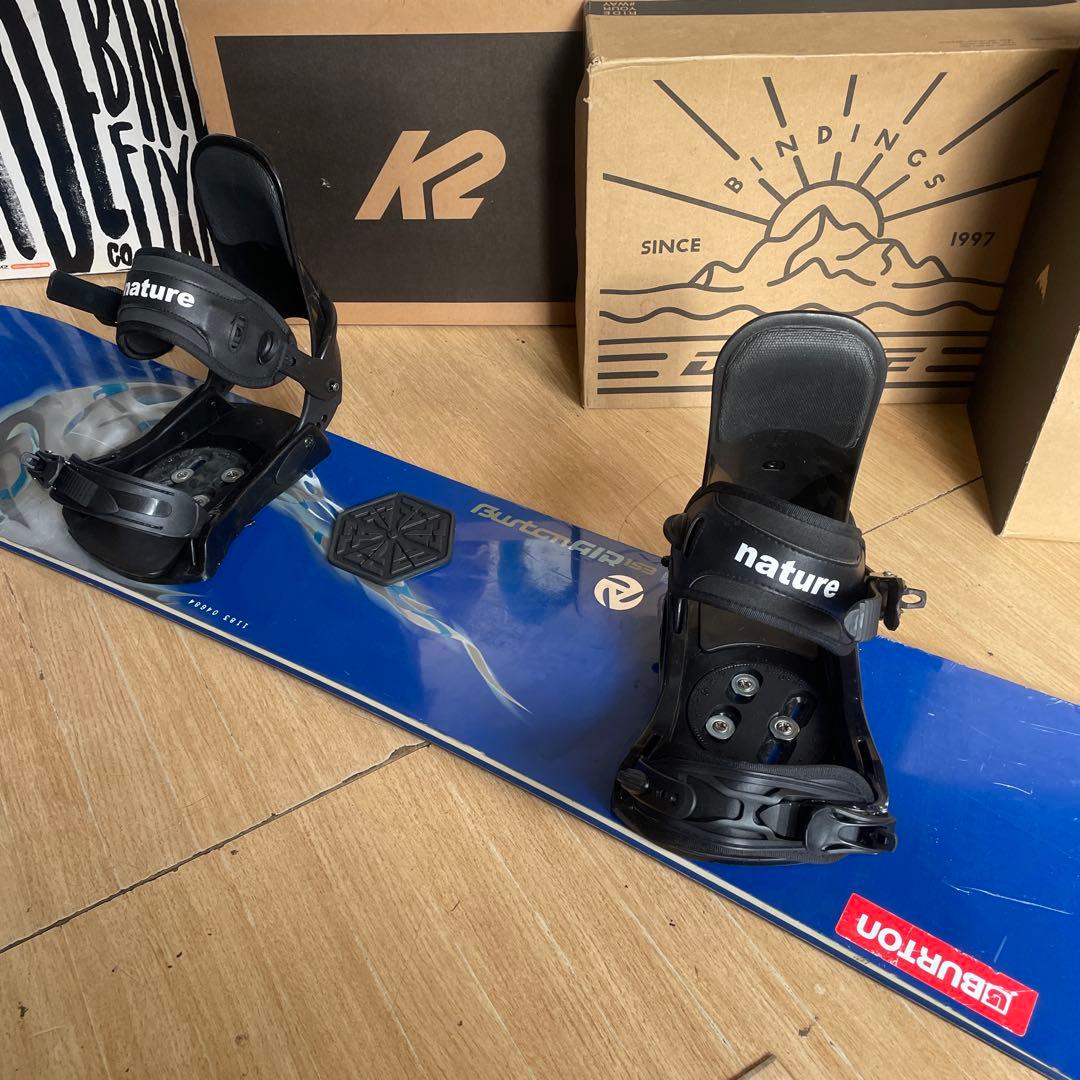 BURTON×NATURE　バートン　スノーボードセット　バインディング付